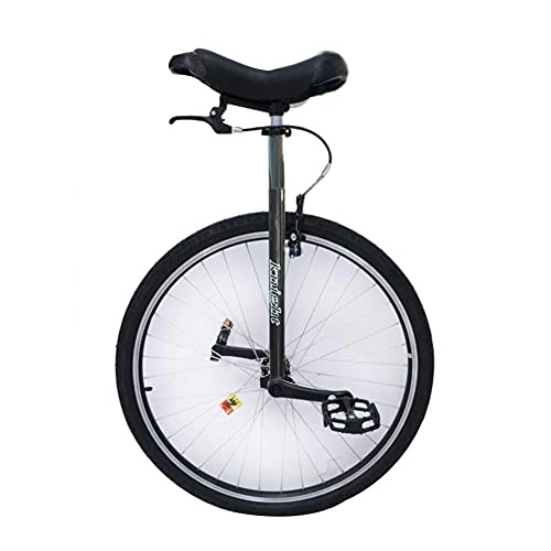 Unicycles : 28" Wheel Adults Unicycle With Brakes, Extra Large Heavy Duty Men Teens Boys Balance Bike, For Tall People Height 160-195Cm (63"-77"), Load 150Kg / 330Lbs (Color : White) Durable