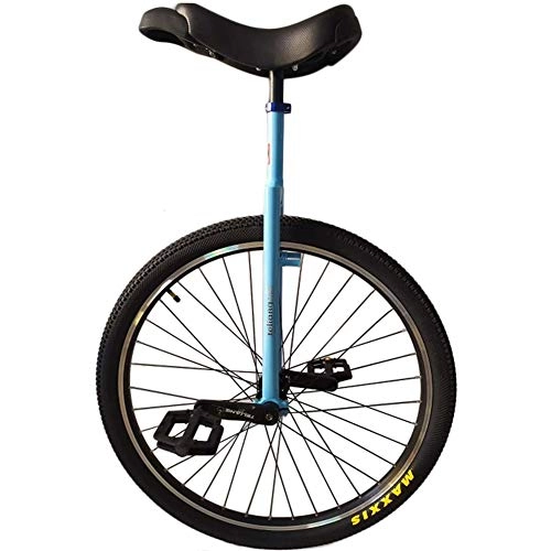 Unicycles : 29" Adult Trainer Unicycle - Blue, Big Wheel Unicycle for Unisex Adult / Big Kids / Mom / Dad / Tall People Height From 160-195cm (63"-77"), Load 150kg (Color : Blue, Size : 29 inch)