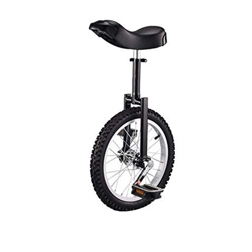 Unicycles : Adjustable Height Seat Wheel Unicycle - High Quiet Bearing Exercise Bike Bicycle - Anti-slip And Drop Mountain Tire Balance Cycling Exercise - Suitable For Children And Adults - 16 Inches bl