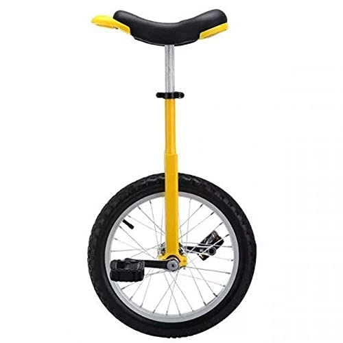 Unicycles : Adult 20 Inch Unicycle - Yellow, 16 / 18 Inch Unicycle For Kids / Girls / Boys, Ages 10 Years & Up, Children'S Birthday Gift Durable