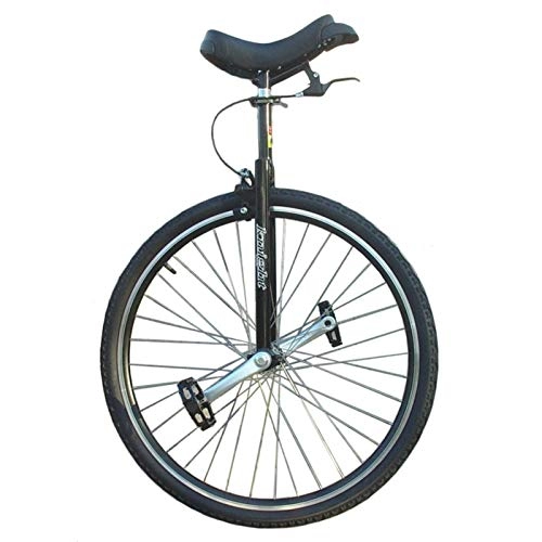 Unicycles : Adult Unicycle with Hand Brake, for Big Kids / Mom / Dad / Tall People Height From 160-195cm (63"-77"), 28 Inch Wheel, Load 150kg / 330Lbs (Color : Black, Size : 28 inch)