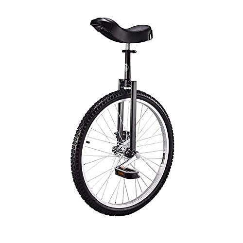 Unicycles : Adults Unicycles With 24 Inch Wheel, Height Adjustable, Skidproof Mountain Balance Bike Cycling Exercise, For Beginners / Professionals (Color : Black) Durable
