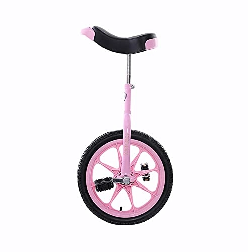 Unicycles : aedouqhr 16 inch Big Kid Unicycle Bike, Abs Rim*Skid Proof Mountain Tire Balancing, for Outdoor Sports Fitness Exercise, Pink