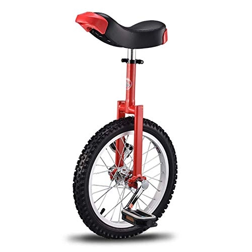 Unicycles : aedouqhr 18inch for Child / Boys / Girls / Beginner, Heavy Duty Bicycles with Skidproof Mountain Tire, for Fun Exercise, Over 200 Lbs (Color : Red)
