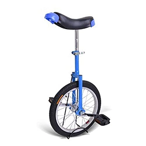 Unicycles : aedouqhr 20 inch Wheel Bike for Kids Adults Beginner, Mountain Cycling Balance with Unicycle Stand for Exercise Fun Fitness, Steel Frame, Ergonomic Saddle, Blue