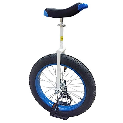 Unicycles : aedouqhr 24inch Beginners / adults(180-200cm) Unicycle, for Trek Sports, Heavy Duty Frame Balance Bike, with Mountain Tire& Alloy Rim, Over 200 Lbs (Color : Blue)
