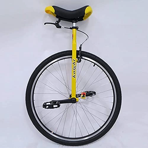 Unicycles : aedouqhr Adult 28Inch Unicycle with Brakes, Large Heavy Duty 28" Wheel Bike for Tall People Height 160-195Cm (63"-77", for Fitness Exercise