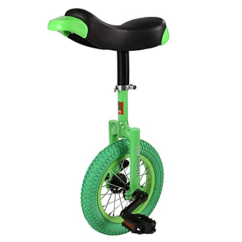 Unicycles : aedouqhr Small 12" Unicycle, for Beginners Starter Uni-Cycle, for 5 Year Old Smaller Children / Kids / Boys / Girls, 4 Colors Optional (Color : Green, Size : 12 Inch Wheel)