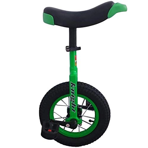 Unicycles : aedouqhr Small 12" Wheel for Kids / Children / Boys / Girls, Beginner Uni-Cycle, Self Balancing Exercise, User Height 92cm 135cm (Color : Green, Size : 12" wheel)
