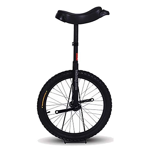 Unicycles : aedouqhr Unicycle 16inch Single Wheel Unicycle, for Kids / Beginner / Child Whose Height 120-140cm, 6 / 7 / 8 / 9 Years Old Boy Girl Balance Cycling, Comfortable Saddle Seat (Color : Black)