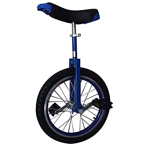 Unicycles : aedouqhr Unicycle 24inch Wheel Unicycle, Adults / Big Kids / Professionals / Male Teen Large, Height 175-190cm, Outdoor Fun Self Balancing, Adjustable Height (Color : Blue)