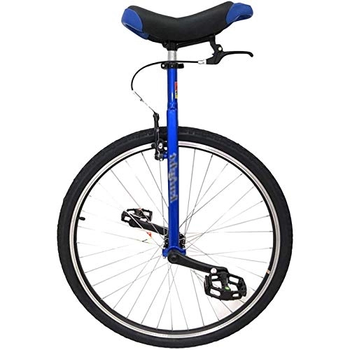 Unicycles : aedouqhr Unicycle Adults / Professionals Big 28inch, Men / Teenagers / Beginners One Wheel Uni-Cycle, Steel Frame, Load 150kg / 330lbs (Color : Blue)