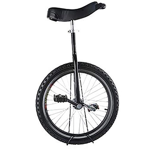 Unicycles : aedouqhr Unicycle Black 18 / 16inch Single Wheel Unicycle for Kids Girls Boys, 20 / 24inch for Adult Beginner, Adjustable Height Seat, for Fun Fitness (Size : 24inch)