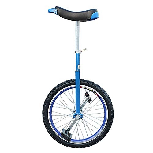 Unicycles : aedouqhr Unicycle Kids / adults / Teenagers Outdoor Unicycle, 24 / 20 / 18 / 16in Wheel Balance Cycling, with Thicken Alloy Rim, 18 / 16 / 15 / 14 / 9 Years Old Child, Birthday Gifts (Color : Blue, Size : 24inch)