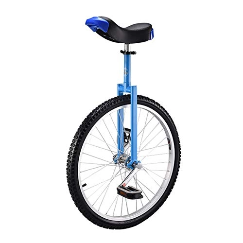 Unicycles : AHAI YU 24" Wheel Unisex Unicycle for Tall People, Self Balancing Exercise Cycling Bike, User Height Above 175cm (69"), Outdoor Fitness (Color : BLUE)