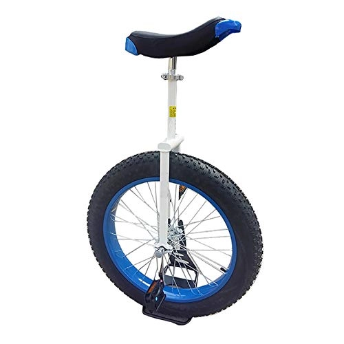 Unicycles : AHAI YU 24inch Beginners / adults(180-200cm) Unicycle, for Trek Sports, Heavy Duty Frame Balance Bike, with Mountain Tire& Alloy Rim, Over 200 Lbs (Color : BLUE)