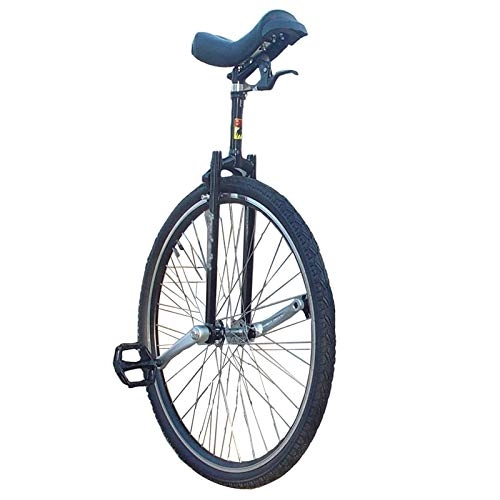Unicycles : AHAI YU Black 28inch Unicycle for Adult / Super-Tall Person, Extra Large Heavy Duty Unicycles with Alloy Rim, For Outdoor Cycling，Height 160-195cm