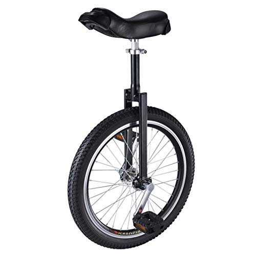 Unicycles : AHAI YU Black Balance Unicycles for Boy / Men Teens / Dad / Beginner, Anti-Skid Alloy Rim Bike Bicycle - 16 / 18 / 20'' Wheel, Best Birthday Gift (Size : 16 INCH WHEEL)