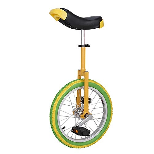 Unicycles : AHAI YU Children Teen Unicycles Green - 16in / 18in / 20in Wheel, Outdoors Balance Cycling for Men / Women / Boys / Girls, Skidproof Butyl Tire (Size : 16 INCH)
