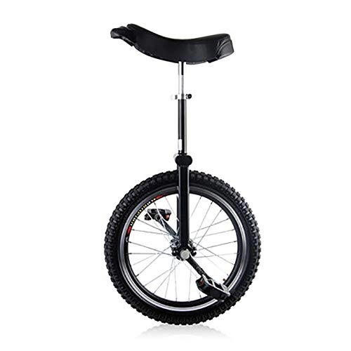Unicycles : AHAI YU Competition Unicycle Balance Sturdy 24 Inch Unicycles For Beginner / Teenagers, With Leakproof Butyl Tire Wheel Cycling Outdoor Sports Fitness Exercise Health (Color : BLACK)