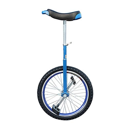 Unicycles : AHAI YU Kids / Child / Boys (8 / 10 / 12 / 14 / 18 Years Old) Unicycle, Adults / Super-Tall 24inch Wheel Sports Balance Cycling, with Skidproof Tire, (Color : BLUE, Size : 18INCH)