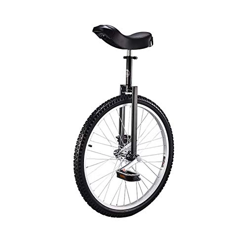 Unicycles : AHAI YU Unicycle, Adjustable Bike, Skidproof Tire Cycle Balance Use, for Beginner Kids Adult Exercise Fun Fitness (Color : BLACK)