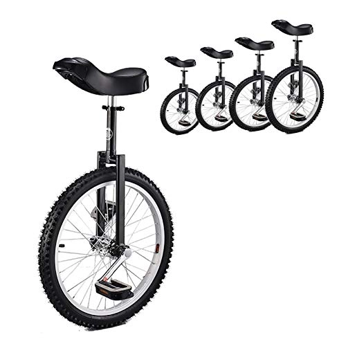 Unicycles : AHAI YU Unicycle for Kids 20 Inch Black, Adults / Beginners / Male Teen 24 / 18 / 16inch Wheel Unicycles, Age 12-17 Years Old, Outdoor Fun Balance Cycling, (Size : 24INCH)