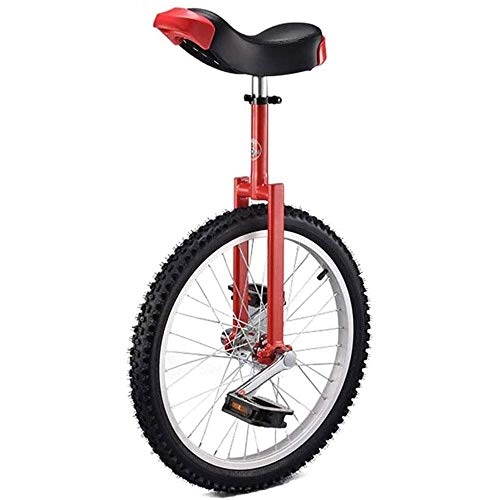 Unicycles : BHDYHM 16 / 18 / 20 / 24 Inch Bike Trainer Unicycle Anti-skid Acrobatics Bike Outdoor Sport Fitness Training Pedal Bike, Red-18inch