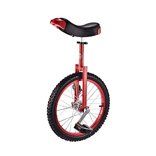 Unicycles : BHDYHM 16 Inch Wheel Unicycle Leakproof Butyl Tire Wheel Cycling Outdoor Sport Fitness Exercise Health, Single Wheel Balance Bike, Travel, Acrobatic Car, Red