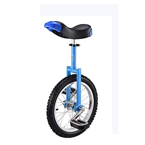Unicycles : BHDYHM Child / Adult Coach Unicycle, Balance Bikes Wheelbarrow, Wheelbarrow Tires Anti-slip, Anti-wear, Pressure, Anti-drop, Anti-collision, Blue-20inchse