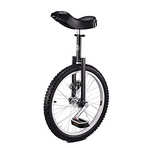 Unicycles : Black Freestyle Unicycle Suitable For Height 160Cm-175Cm, Aluminum Unicycles For Adults Beginner, 20 Inch (Color : Black, Size : 20Inch) Durable