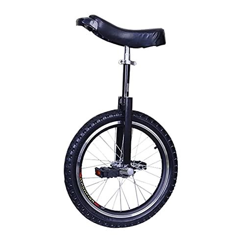 Unicycles : Black Unisex Unicycle For Kids / Adults, 16 Inch / 18 Inch / 20 Inch Skid Proof Wheel, For Outdoor Sports Fitness, Mountain Balance Cycling (Size : 16Inch) Durable