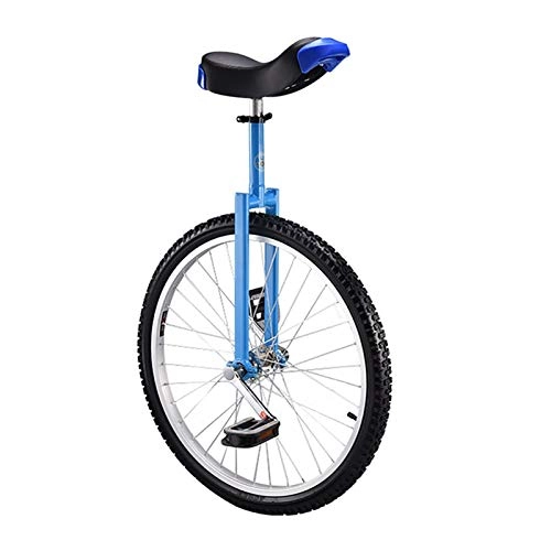 Unicycles : Blue 24inch Wheel Unicycle Competition Unicycle Balance Sturdy Unicycles For Beginner / Teenagers With Leakproof Butyl Tire Wheel Cycling Outdoor Sports Fitness Exercise Health ( Size : 16INCH WHEEL )