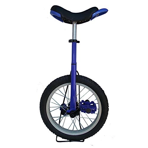 Unicycles : BOOQ Adjustable Unicycle 16 Inch Balance Exercise Fun Bike Cycle Fitness (Color : Blue)