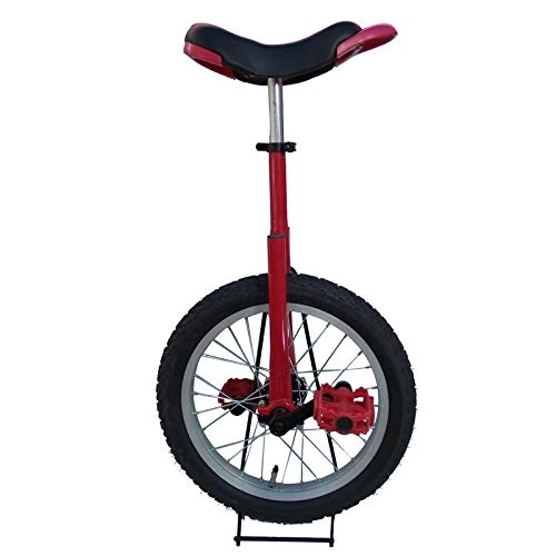 Unicycles : BOOQ Adjustable Unicycle 16 Inch Balance Exercise Fun Bike Cycle Fitness (Color : Red)
