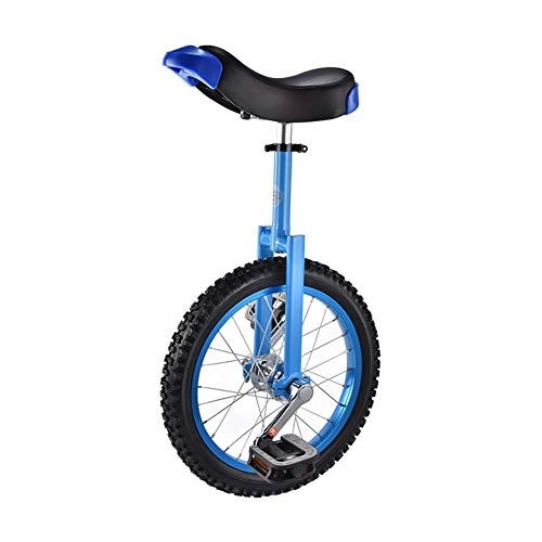 Unicycles : CAR SHUN Unicycle Chrome Wheel Cycling Scooter Circus Leakproof Butyl Tire Sports Fitness, Blue, 16