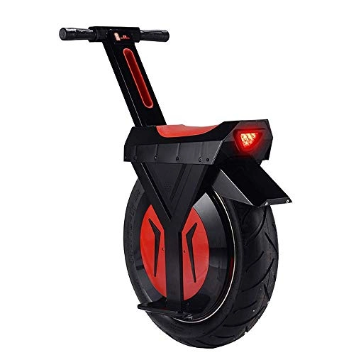 Unicycles : DBSCD 500W Electric Scooter for Adults One Wheel Motorcycle Unicycle D2 - Electric with Single Fat 17" Tire 550lbs Max Load Weight with 60V Lithium Battery, Black, 30KM