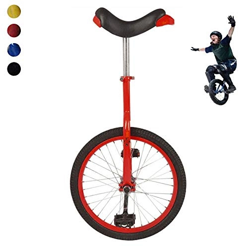 Unicycles : DFKDGL Freestyle Unicycle 18 Inch Wheel with Skidproof Tire Thanksgiving Christmas, Leakproof Butyl Wheel Tire Outdoor Sports Fitness Exercise Health Unicycle