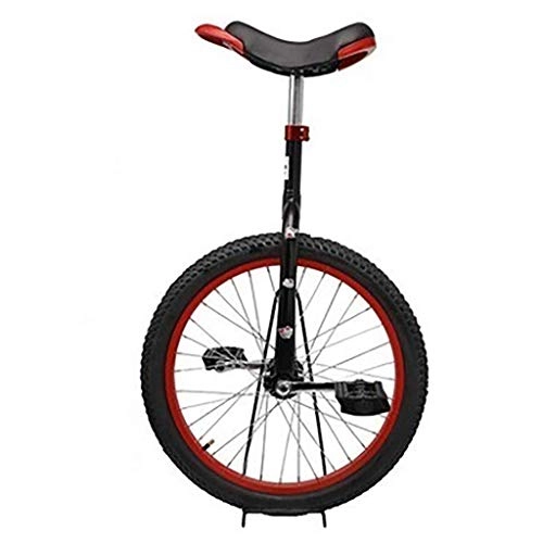 Unicycles : DFKDGL Freestyle unicycle 20 inch single wheel children adult adjustable height balance cycling bike, best birthday, 3 colors (Color : B) Unicycle