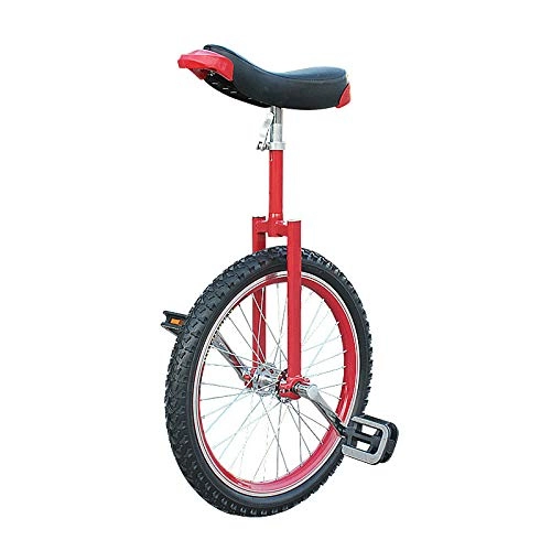Unicycles : double thick aluminum alloy wheel flat shoulder athletic unicycle adult fitness children's unicycle 16 inch / 18 inch / 20 inch / 24 Inch 18 inch red