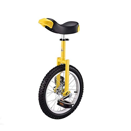 Unicycles : DSHUJC Unicycle, Adjustable Bike 16" 18" 20" Wheel Trainer 2.125" Skidproof Tire Cycle Balance Use For Beginner Kids Adult Exercise Fun Fitness
