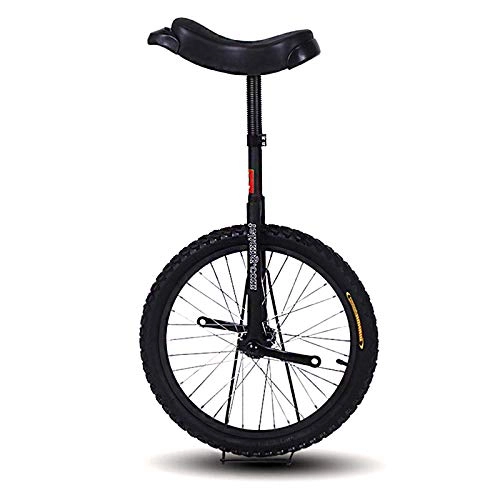 Unicycles : Extra Large 24 Inch Adults Unicycle for Tall People Height From 160-190Cm (63"-77"), Black, Heavy Duty Steel Frame And Alloy Rim