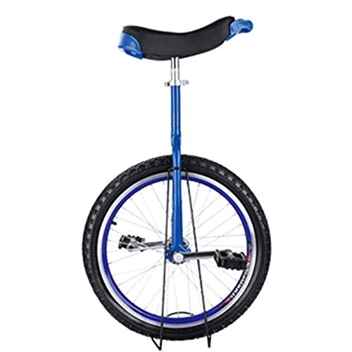 Unicycles : FMOPQ 16 / 18 Inch Kids Unicycle for Girls / Boys with Knurled Non-Slip Seat Tube Tire Balance Cycling Best Birthday Gift (Color : Blue Size : 16")