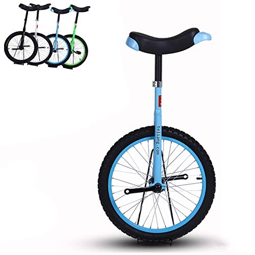Unicycles : FMOPQ 16' / 18'Wheel Unicycles for Child / Boy / Teenagers 12 Year Olds 20 Inch One Wheel Bike for Adults / Men / Dad Best (Color : Blue Size : 16 INCH Wheel)
