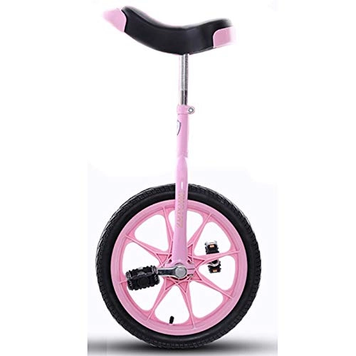 Unicycles : FMOPQ 16" Wheel Boys Girls Kids Unicycle for Unisex Children One Wheel Bike Starter Beginner Uni-Cycle 2 Colors Optional (Color : Blue Size : 16INCH Wheel)
