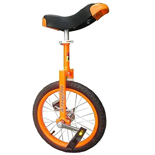 Unicycles : FMOPQ 16inch Kids / Boys / Girls Beginner Unicycles Single Wheel Bike for Fitness Exercise Health Best Birthday (Color : Orange Size : 16INCH Wheel)