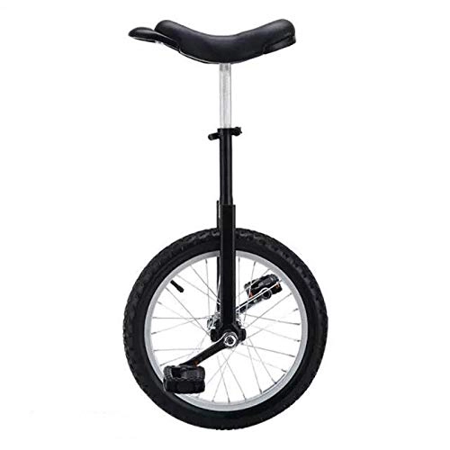 Unicycles : FMOPQ 18 / 20 Inch Wheel Unicycle for Men / Women / Big Kids Adjustable Skidproof Tire Balance Cycling Exercise Fun Bike Cycle Fitness (Color : Black Size : 18")