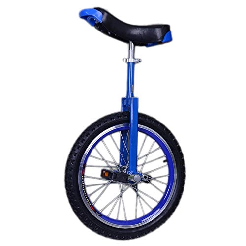 Unicycles : FMOPQ 20 Inch Wheel Adults Unicycles for People Tall / Male / Female(Height from 1.7m-1.8m) 16 / 18 Inch Kids One Wheel Bike for Big Kids / Teenagers (Color : Blue Size : 20INCH Wheel)