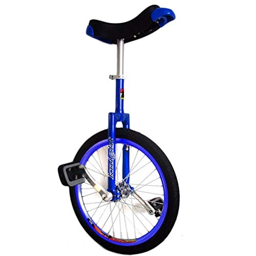 Unicycles : FMOPQ 24 Inch Big UnicyclesKids(Height Form 160-195cm)-Uni Cycle One Wheel Bike for Men Woman Teens Boy Rider Best Birthday Gift (Color : Blue Size : 24 INCH Wheel)
