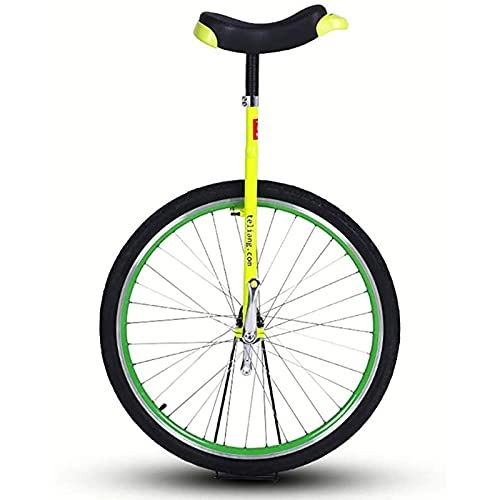 Unicycles : FMOPQ 28'' Adults Unicycles for Heavy Duty Male / Tall People (Height from 160-195cm) Extra Large Balance Cycling Load 150kg / 330Lbs Safe Comfortable (Color : Yellow)